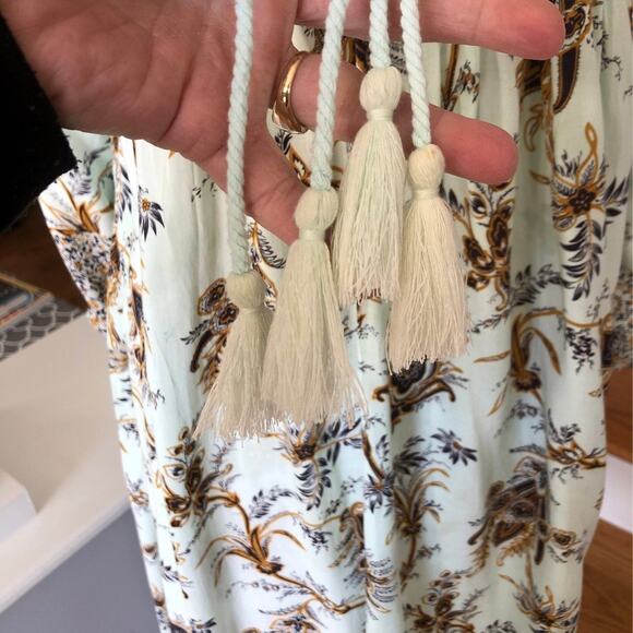 R.Vivimos Floral Tassel Bohemian Maxi Dress size small - Picture 6 of 12